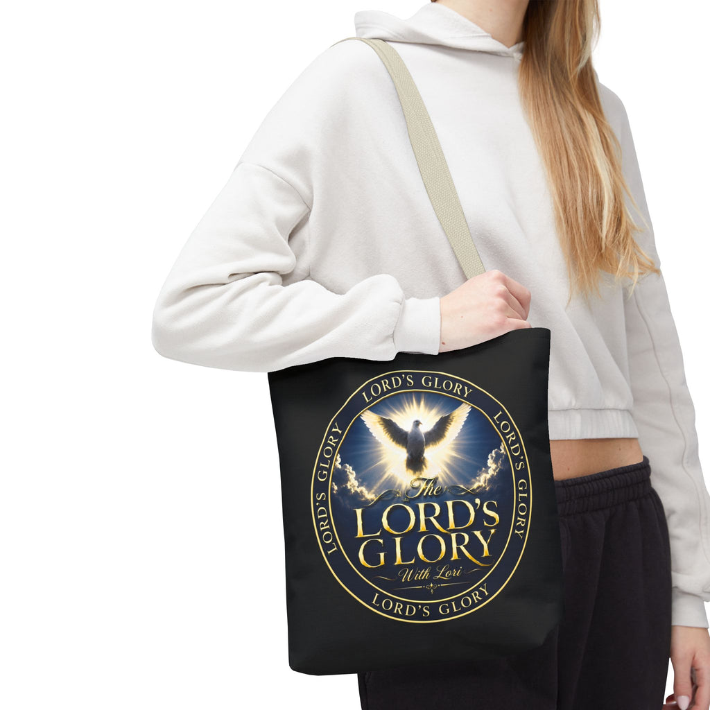 Tote Bag — "The Lord's Glory with Lori" Christian Dove Tote (Faith-Inspired Church Bag)
