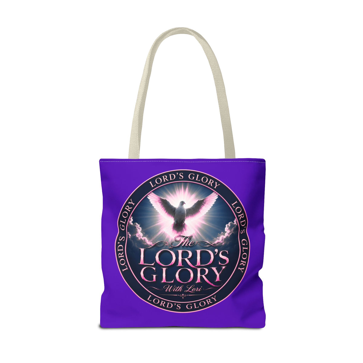 Inspirational 'The Lord's Glory with Lori' Tote Bag — Christian Faith AOP Shopper