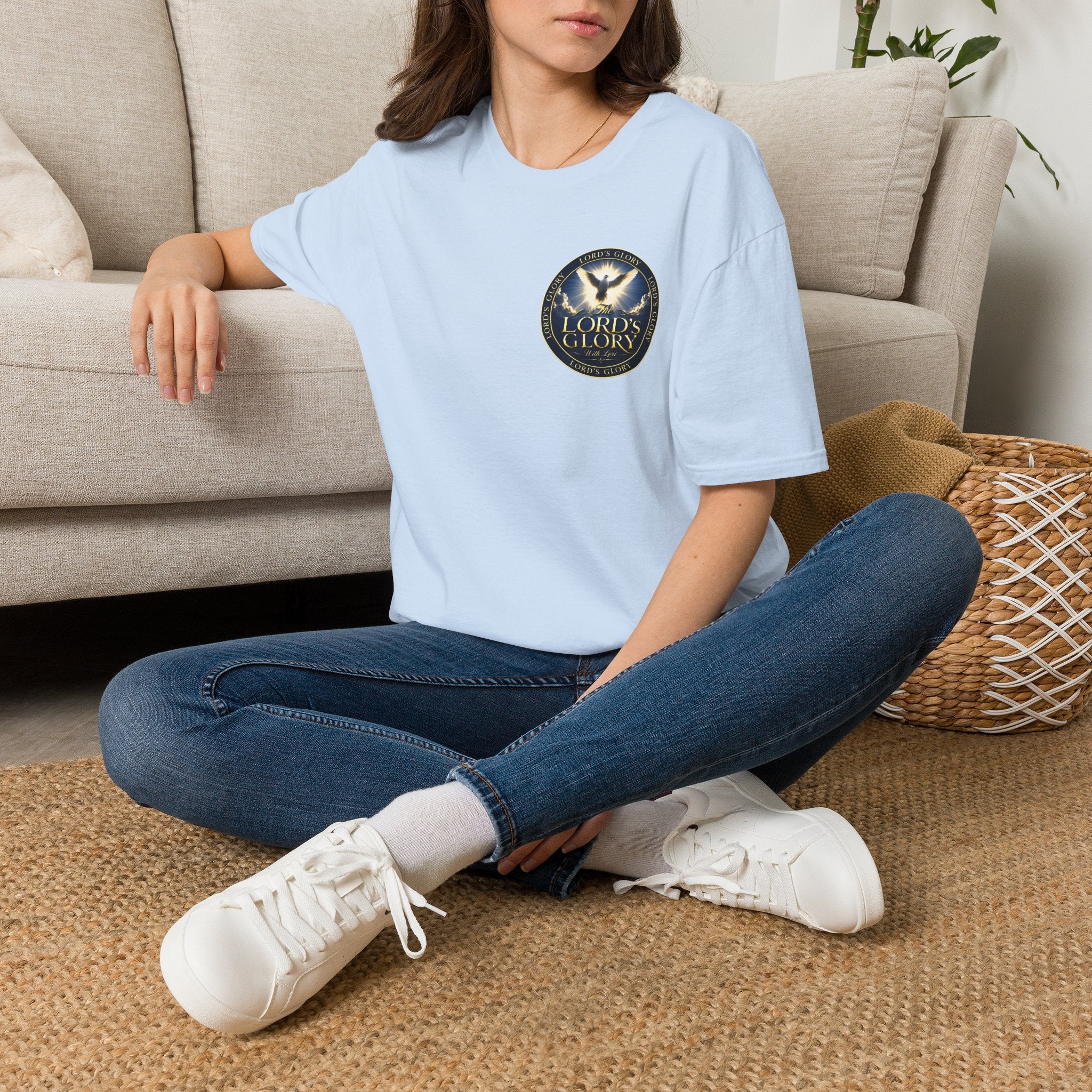 Lord's Glory with Lori Dove T‑Shirt — Christian Faith Logo Tee