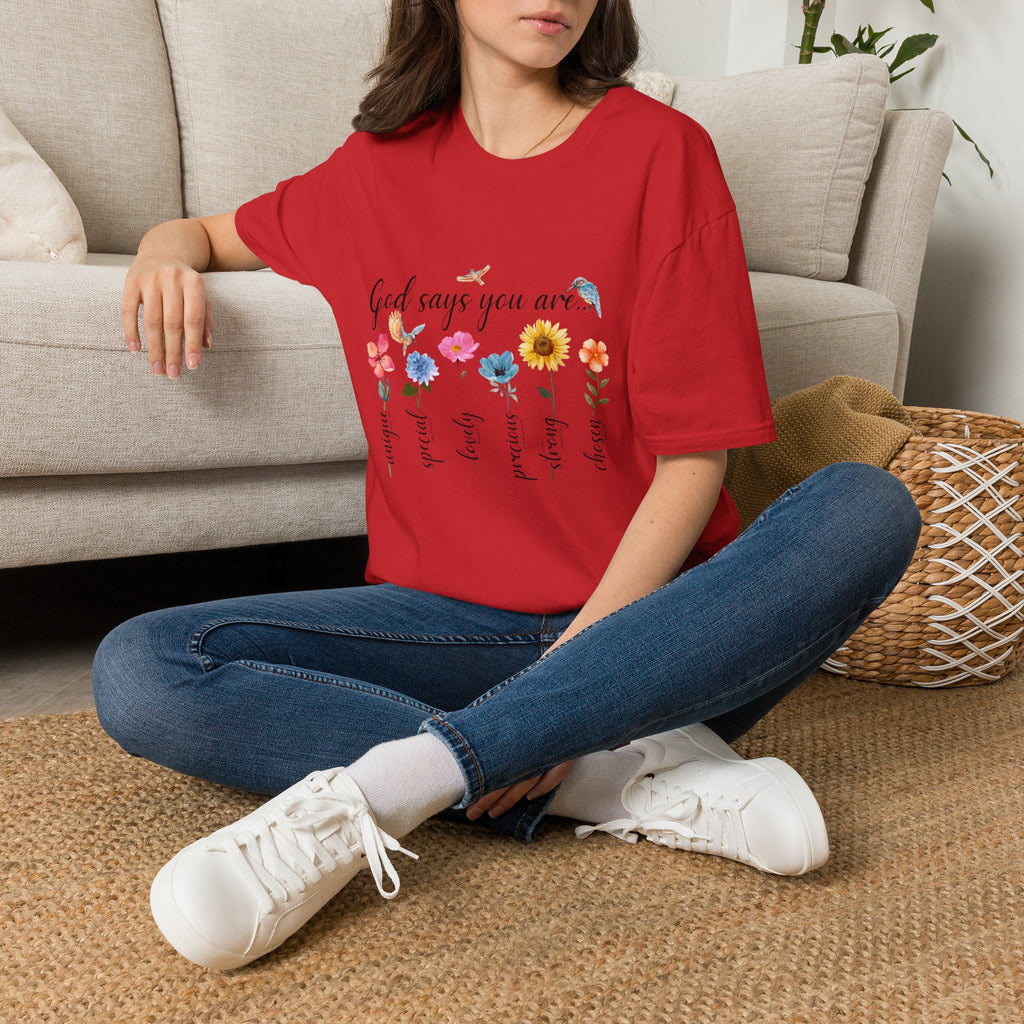 God Says You Are Loved Wildflower T-Shirt