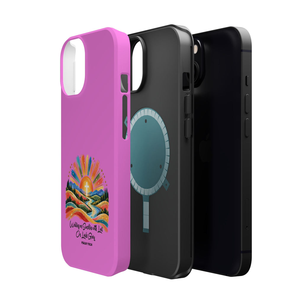 Magnetic Phone Case – “Walking on Sunshine with Lords Glory” Sunrise Design