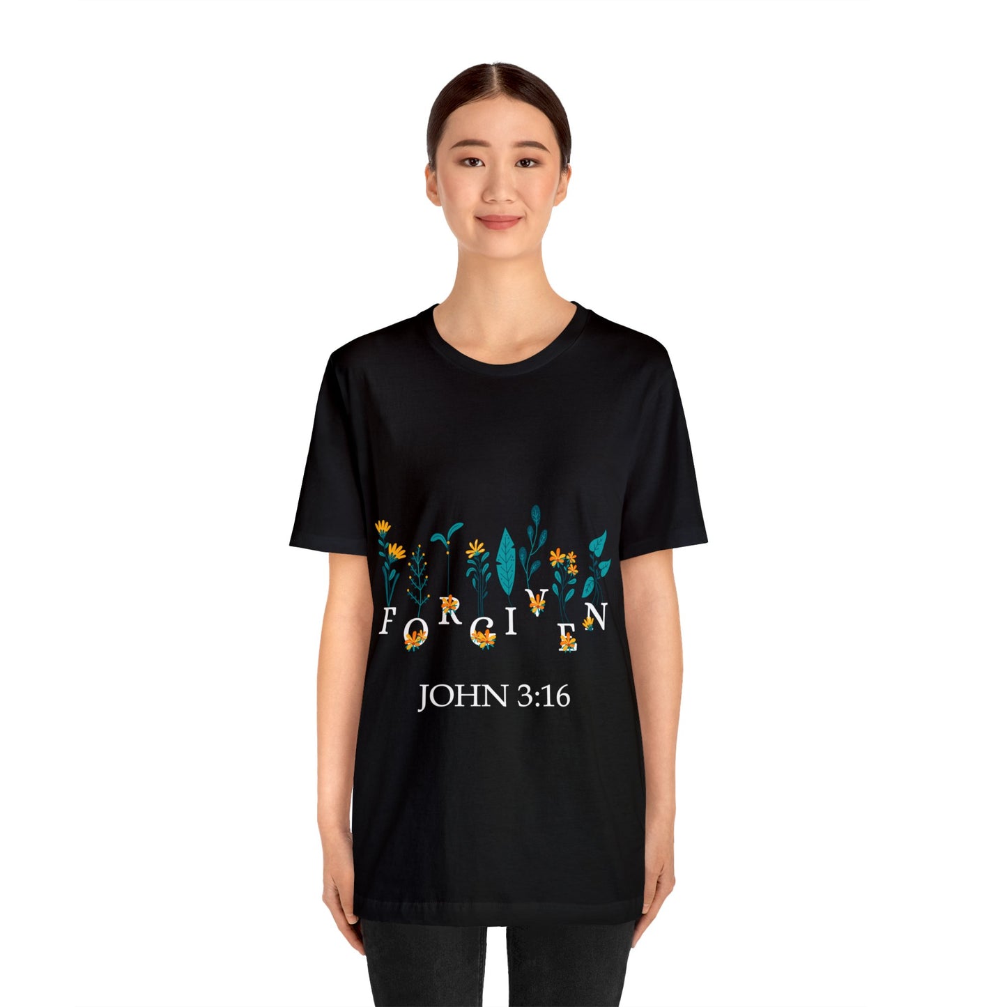 FORGIVEN JOHN 3:16 - Unisex Jersey Short Sleeve Tee