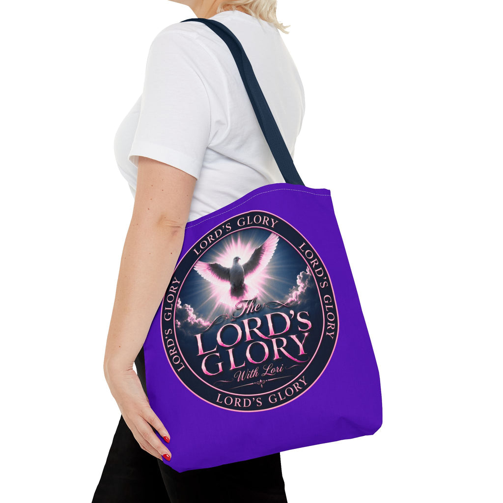 Inspirational 'The Lord's Glory with Lori' Tote Bag — Christian Faith AOP Shopper
