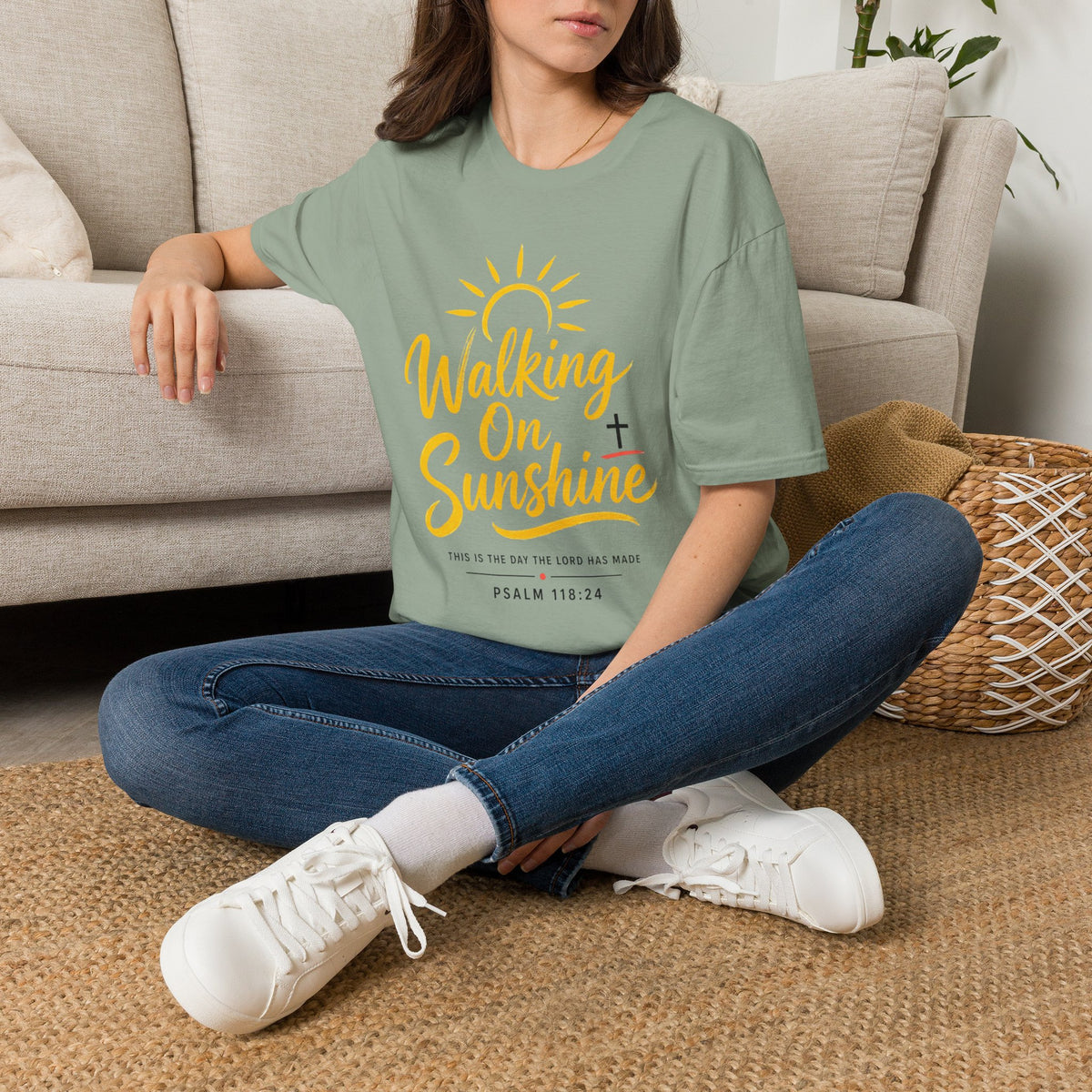 Walking on Sunshine Psalms 118:24 Softstyle T-Shirt