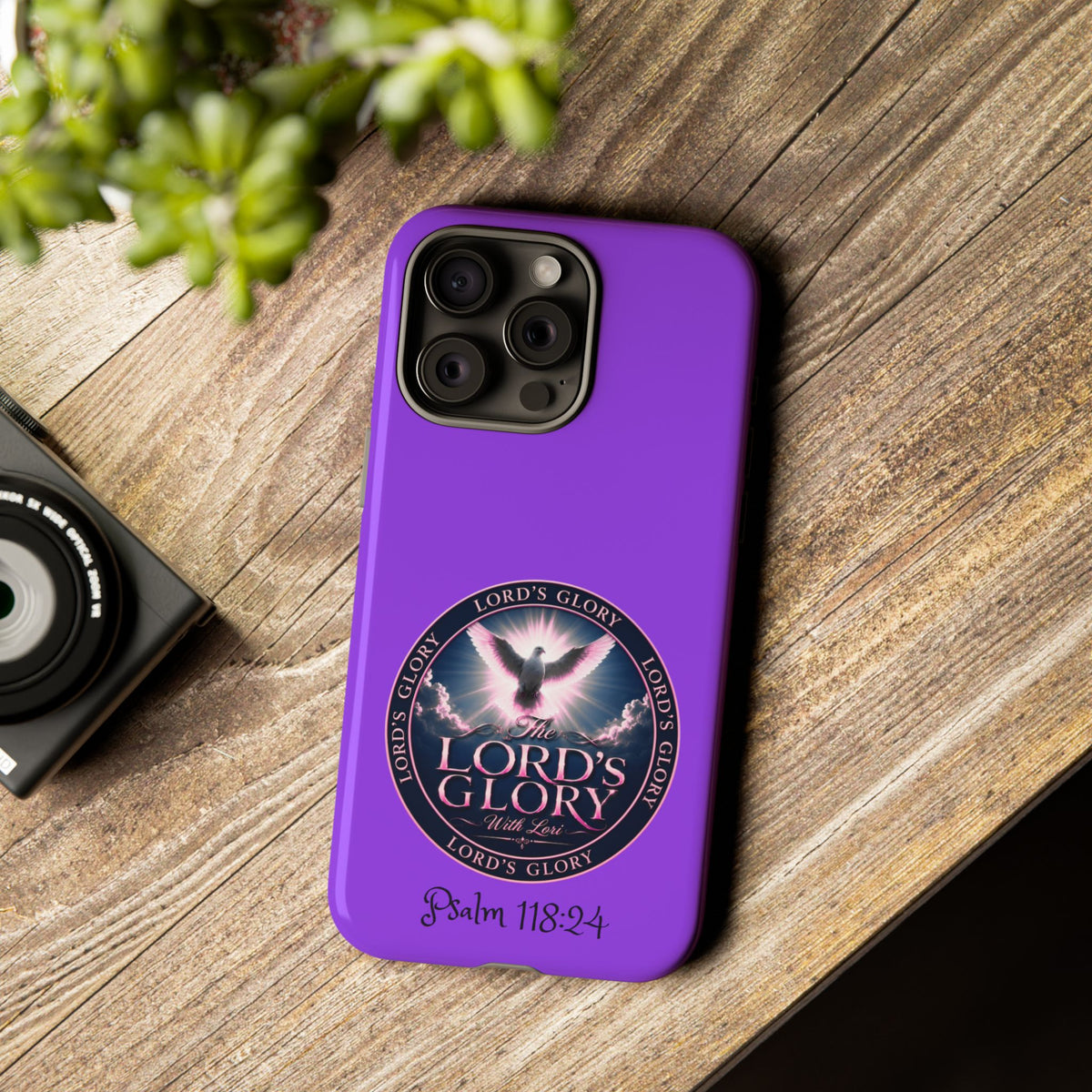 Christian Phone Case – "Lord's Glory with Lori" Dove Design Tough Case (Protective Phone Cover)