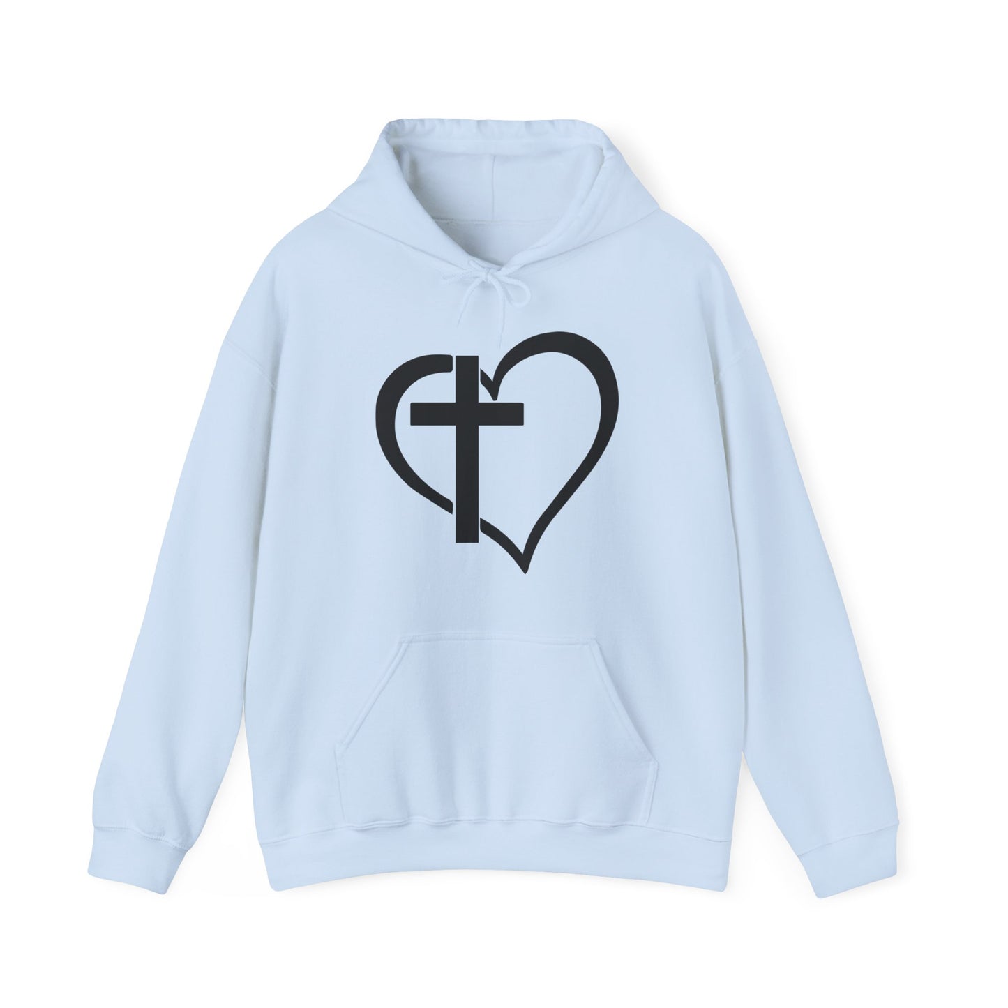 The Cross of Love -  Unisex Heavy Blend Hooded Sweatshirt