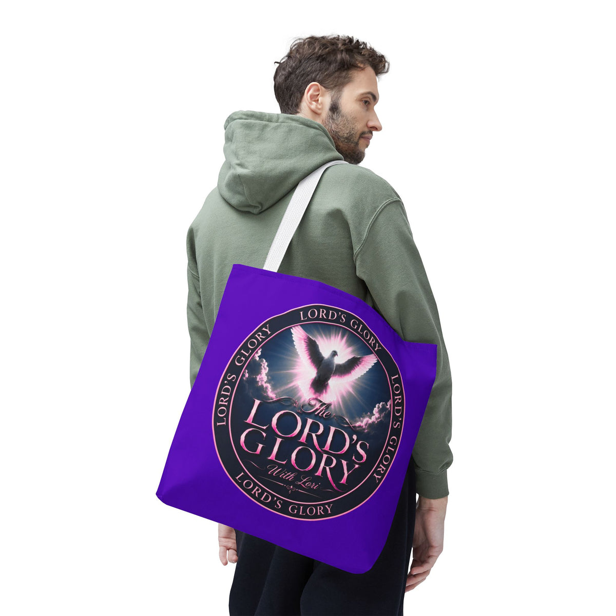Inspirational 'The Lord's Glory with Lori' Tote Bag — Christian Faith AOP Shopper