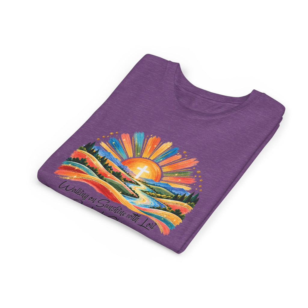 Youth Short Sleeve Tee – Walking On Sunshine with Lords Glory Design