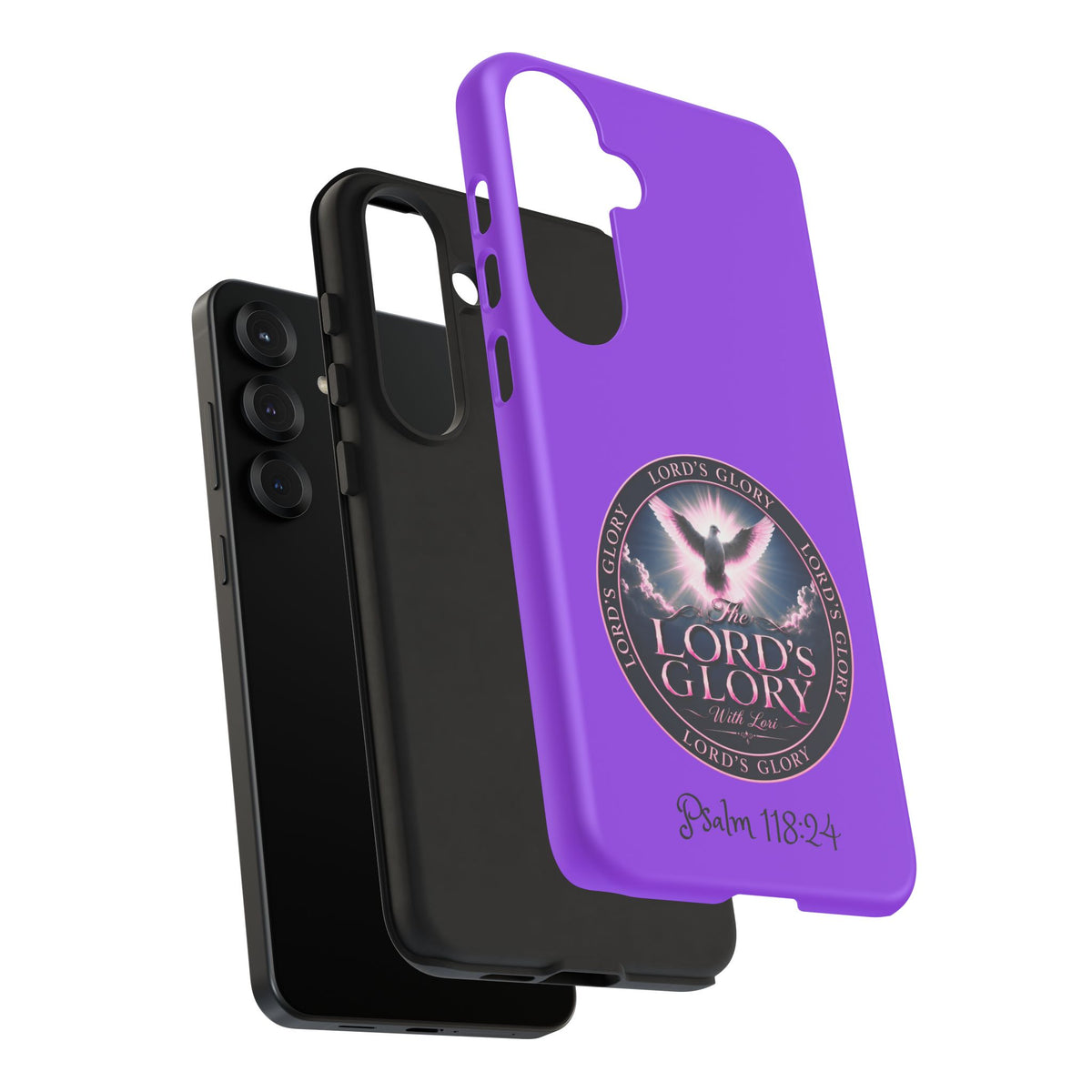 Christian Phone Case – "Lord's Glory with Lori" Dove Design Tough Case (Protective Phone Cover)