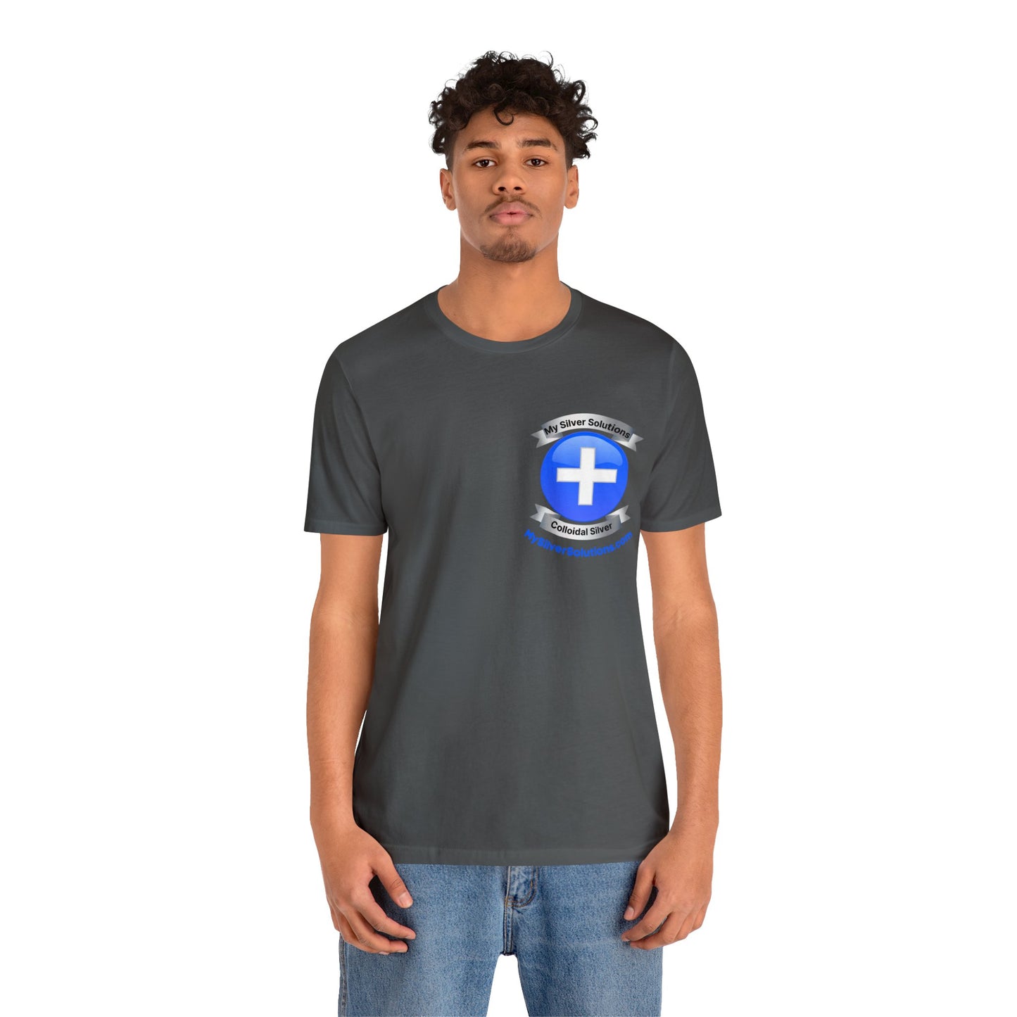 Colloidal Silver MySilverSolutions.com - Unisex Jersey Short Sleeve Tee