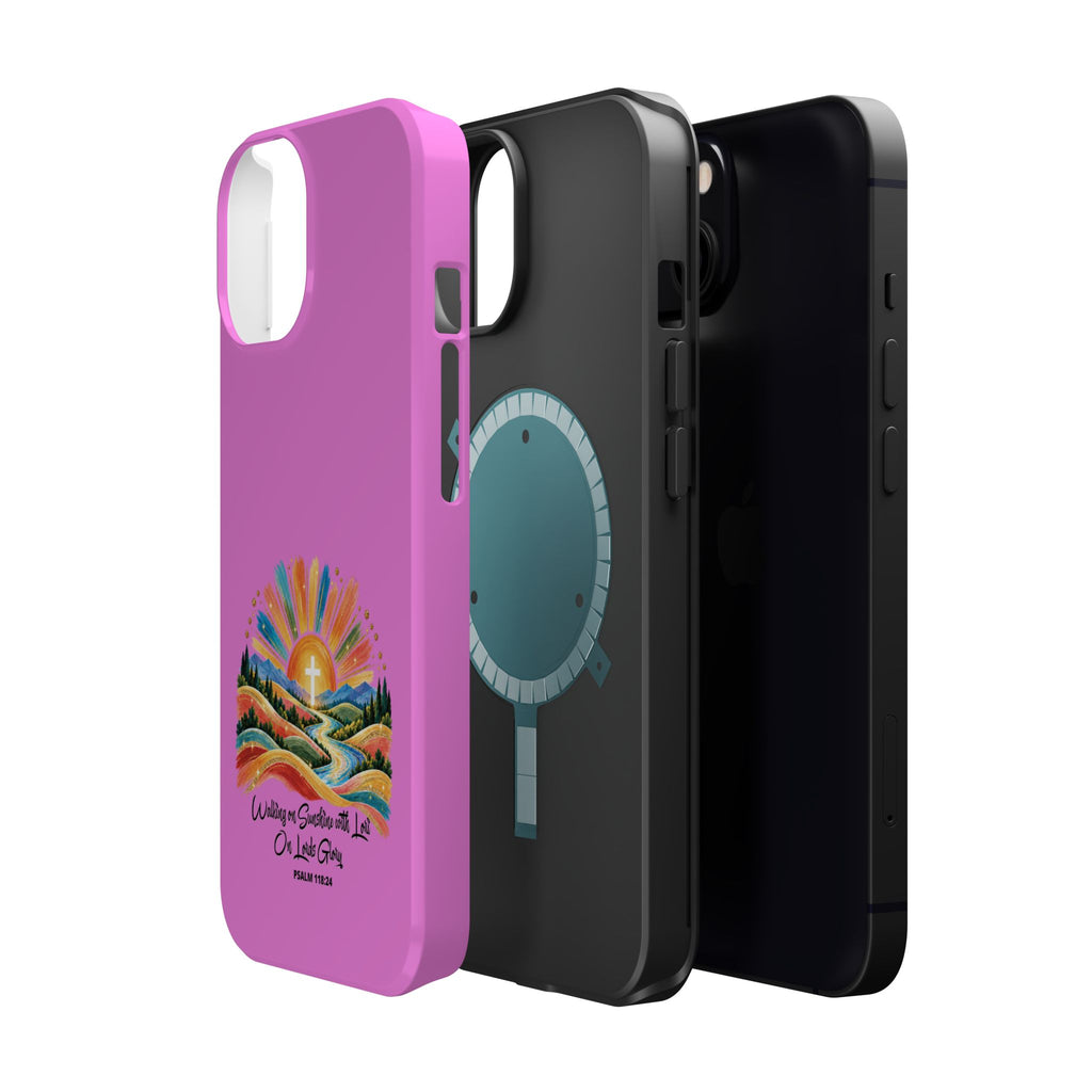 Magnetic Phone Case – “Walking on Sunshine with Lords Glory” Sunrise Design