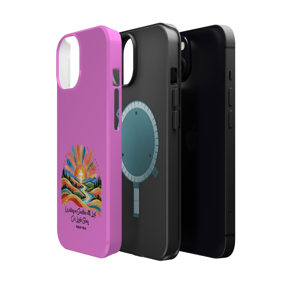 Magnetic Phone Case – “Walking on Sunshine with Lords Glory” Sunrise Design