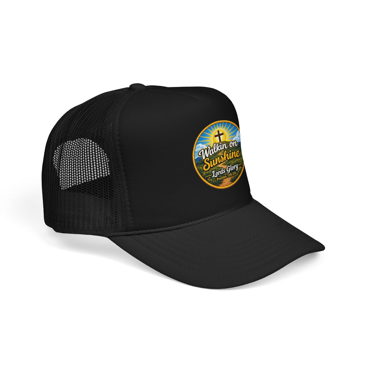 Walkin' on Sunshine Trucker Hat — 'Lord's Glory with Lori' Christian Mesh Cap