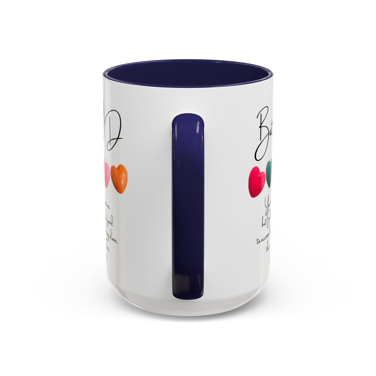 But God Scripture Coffee Mug — Genesis 50:20 Inspirational Heart Accent Mug (11/15oz)