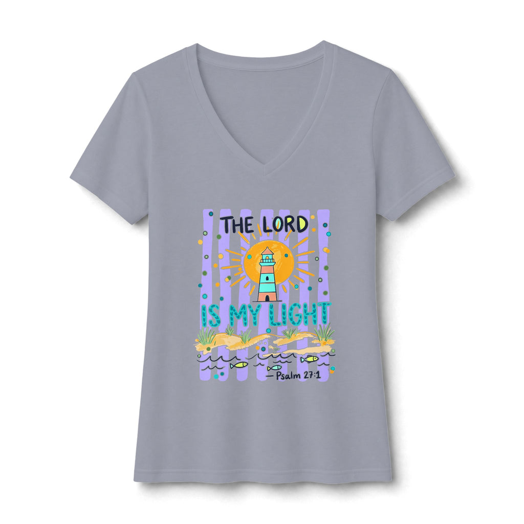 The Lord is my Light Women's Ideal V-Neck Tee
