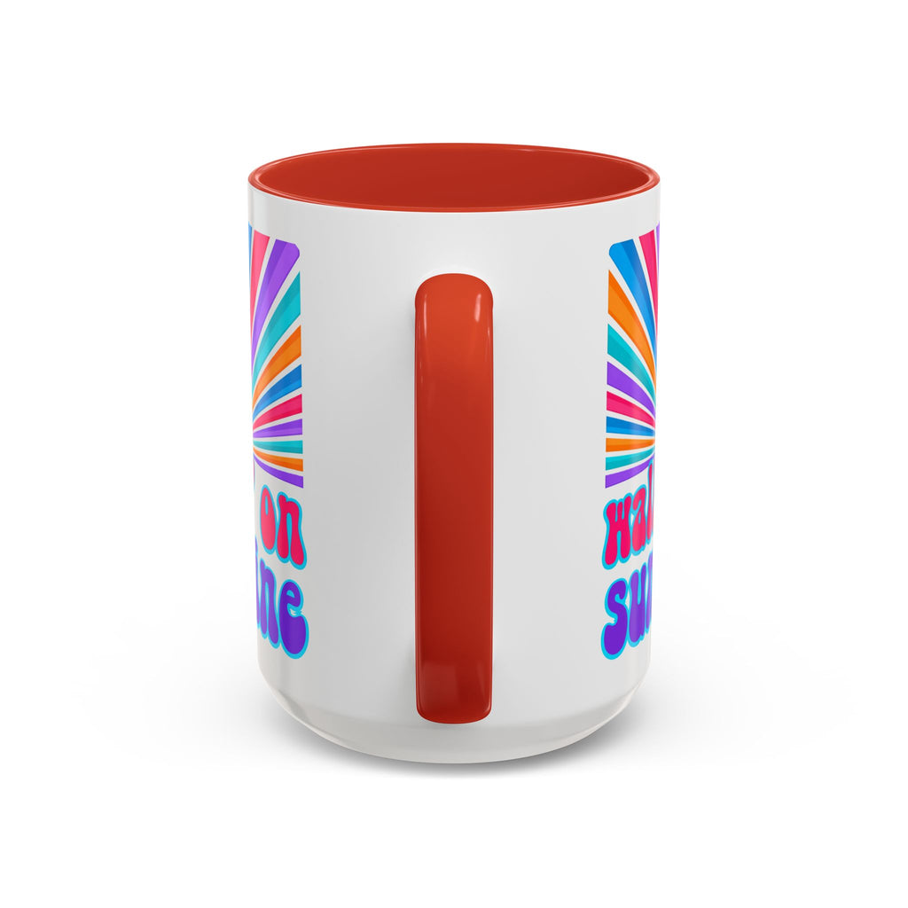 Coffee Mug — "Walkin' on Sunshine" Retro Psalm 118:24 Accent Mug