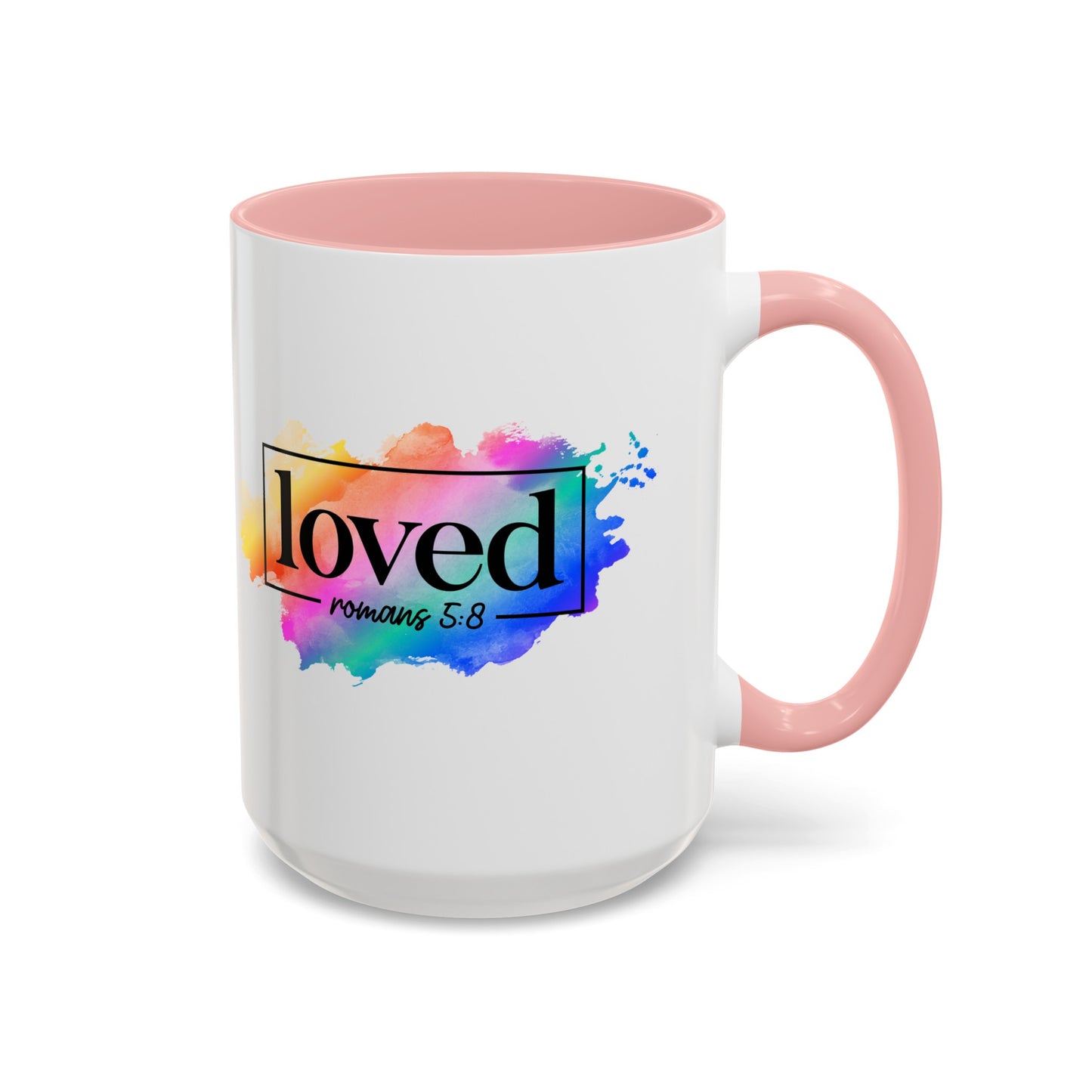 LOVED - 5 Colors Accent Coffee Mug, 11oz 15oz