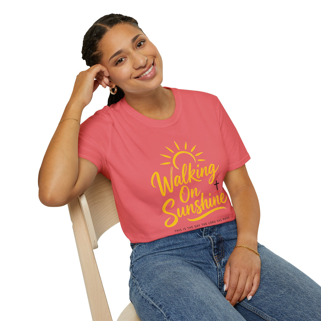 Walking on Sunshine Psalms 118:24 Softstyle T-Shirt