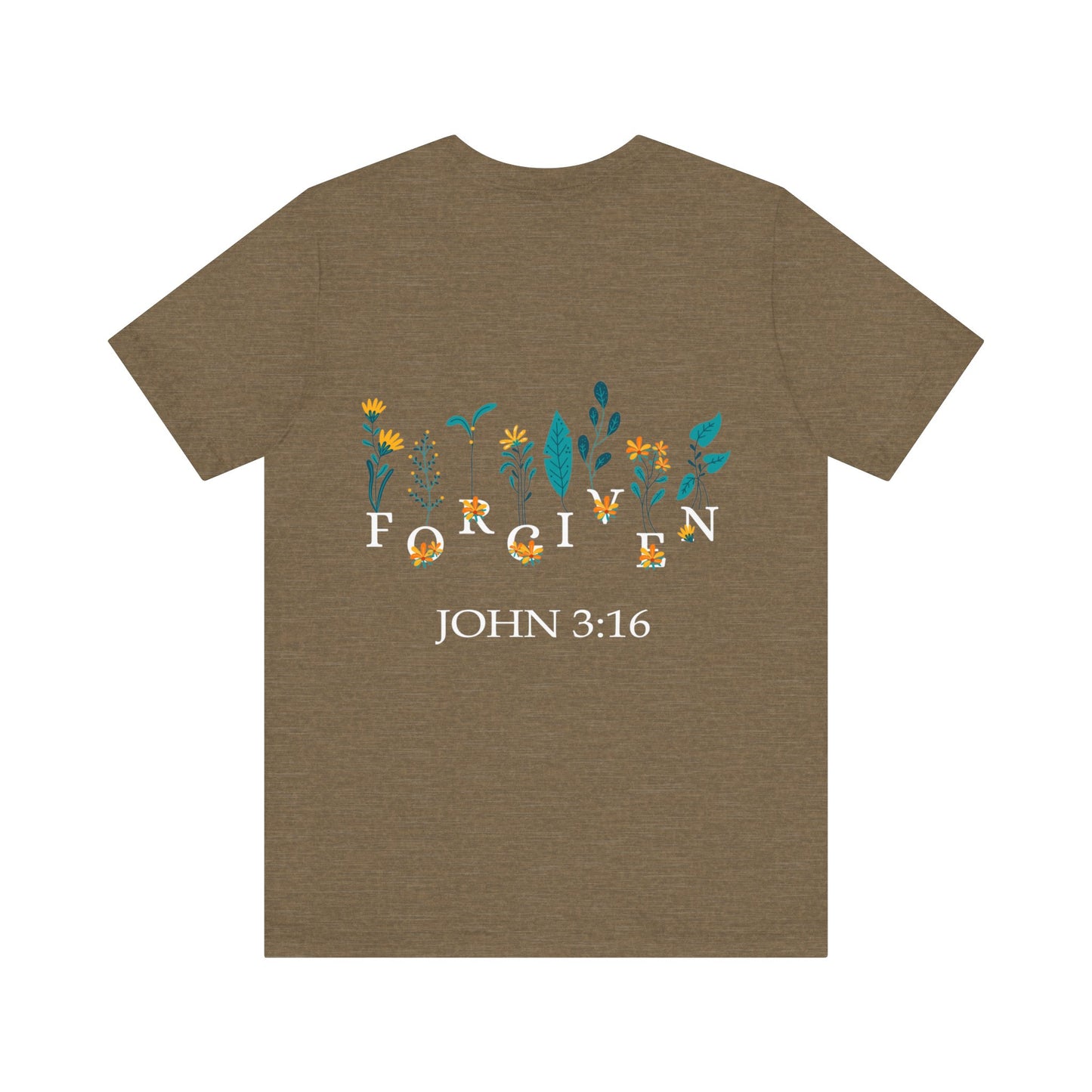 FORGIVEN JOHN 3:16 - Unisex Jersey Short Sleeve Tee