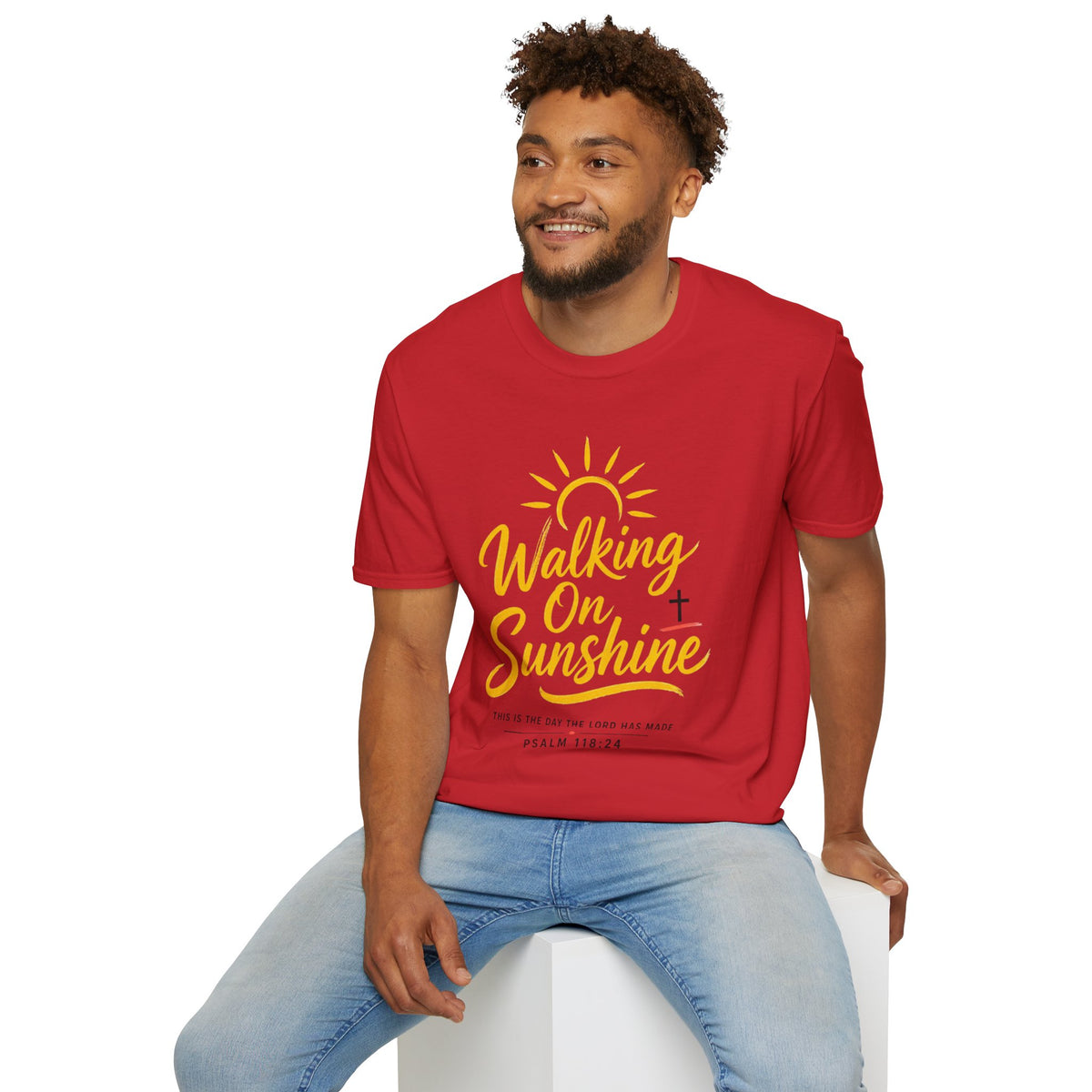 Walking on Sunshine Psalms 118:24 Softstyle T-Shirt