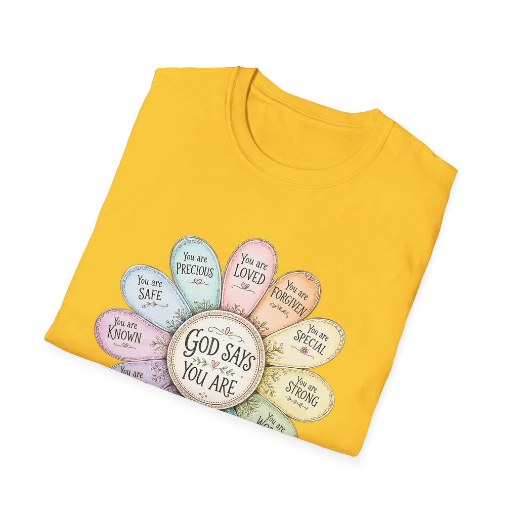 God Says You Are Loved Inspirational Christian T-Shirt