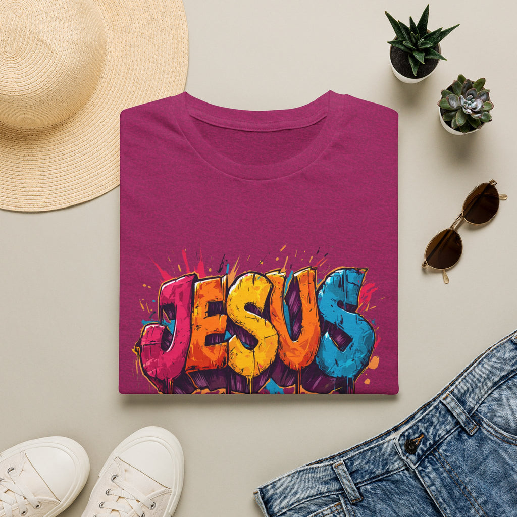JESUS  Splash T-Shirt | Colorful Street Art Christian Tee