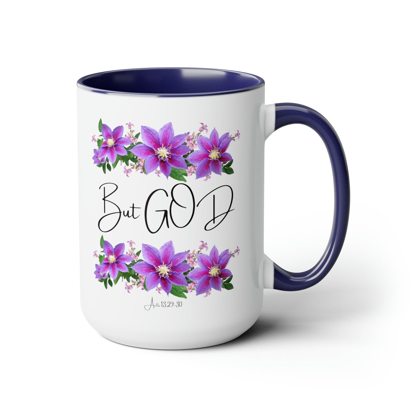 But GOD - Two-Tone Coffee Mugs, 15oz