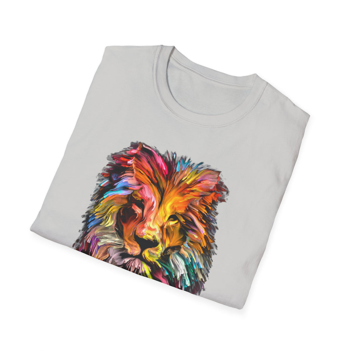 Lion of Judah Colorful Lion T-Shirt — "The Lion of Judah / Aryeh Yehudah" Graphic Tee