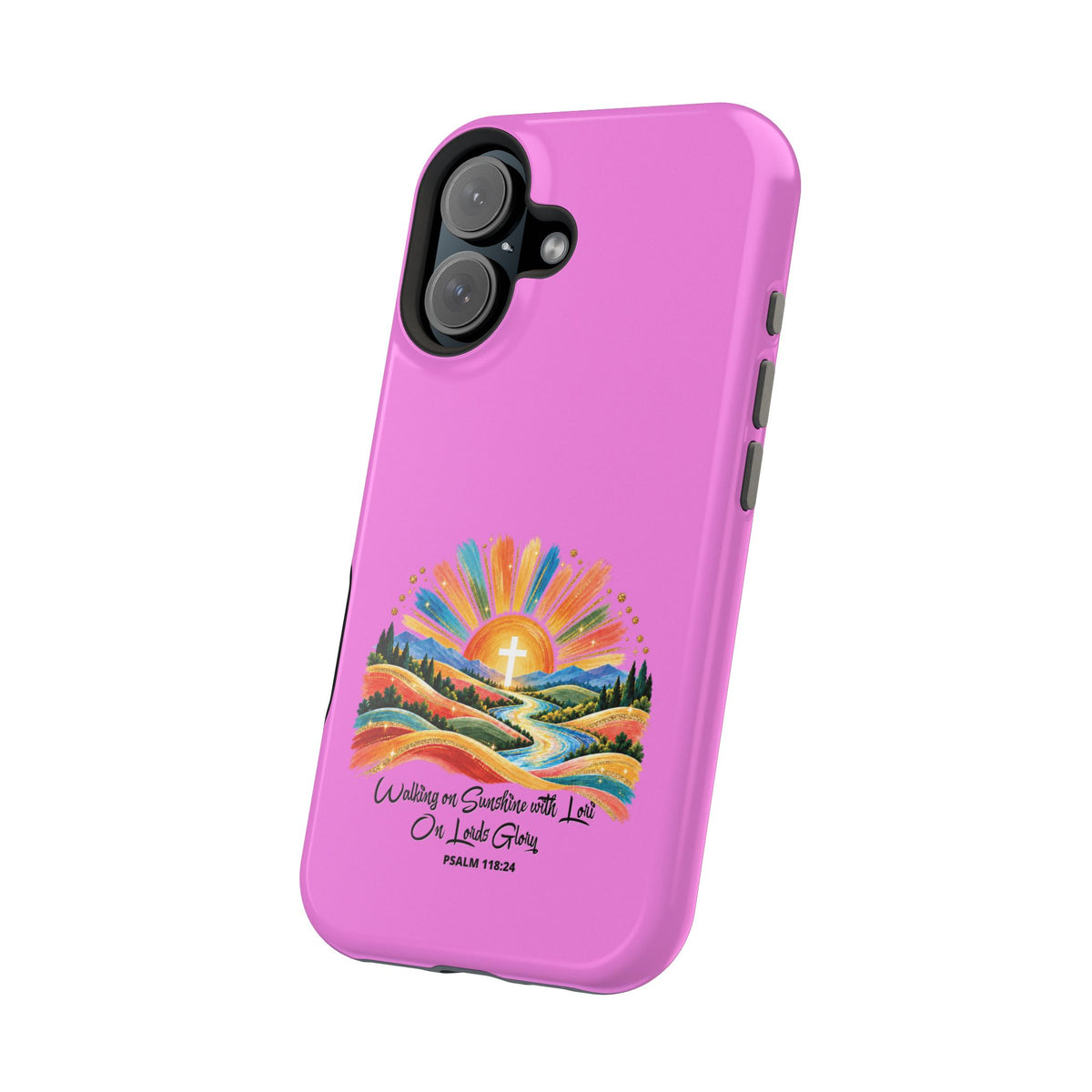 Magnetic Phone Case – “Walking on Sunshine with Lords Glory” Sunrise Design