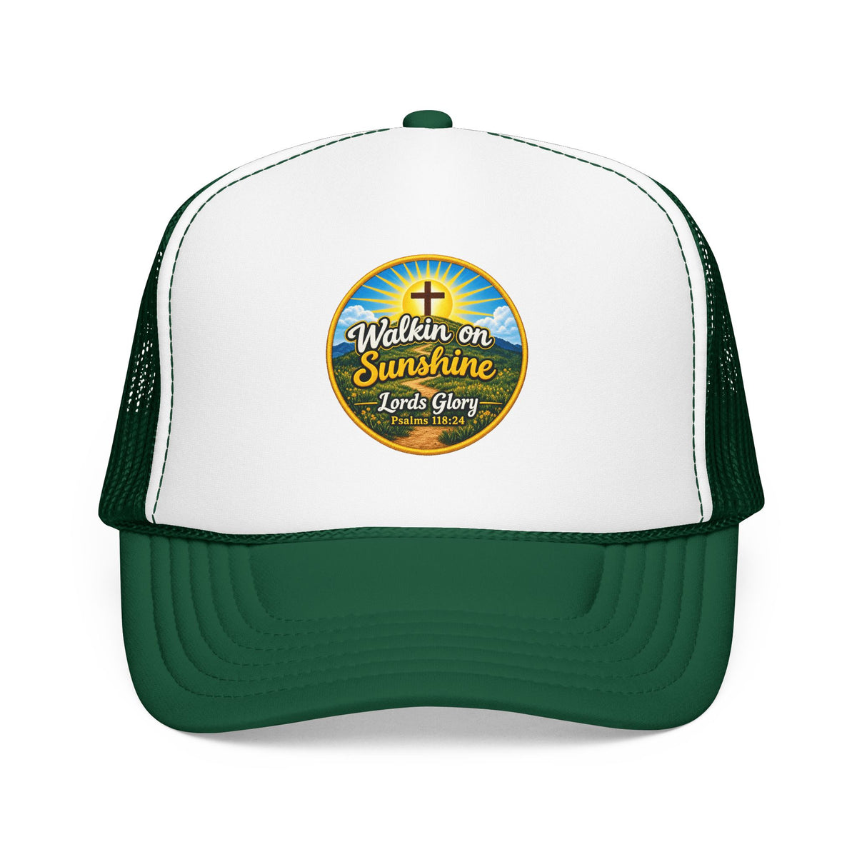 Walkin' on Sunshine Trucker Hat — 'Lord's Glory with Lori' Christian Mesh Cap