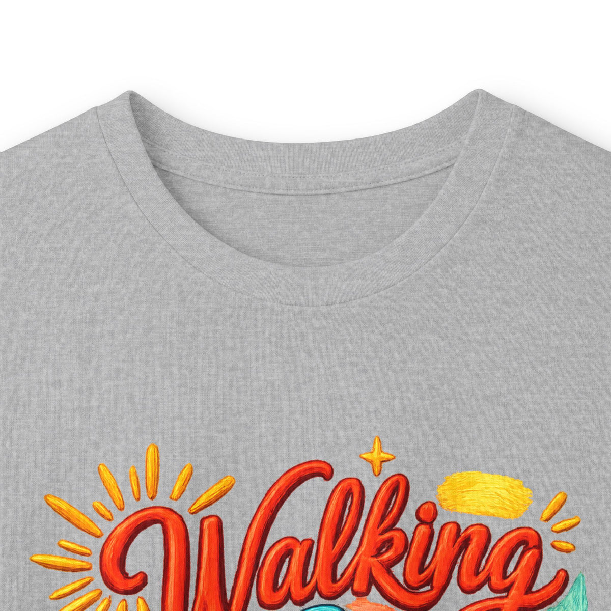 “Walking on Faith and Sunshine” Floral Long Sleeve Tee