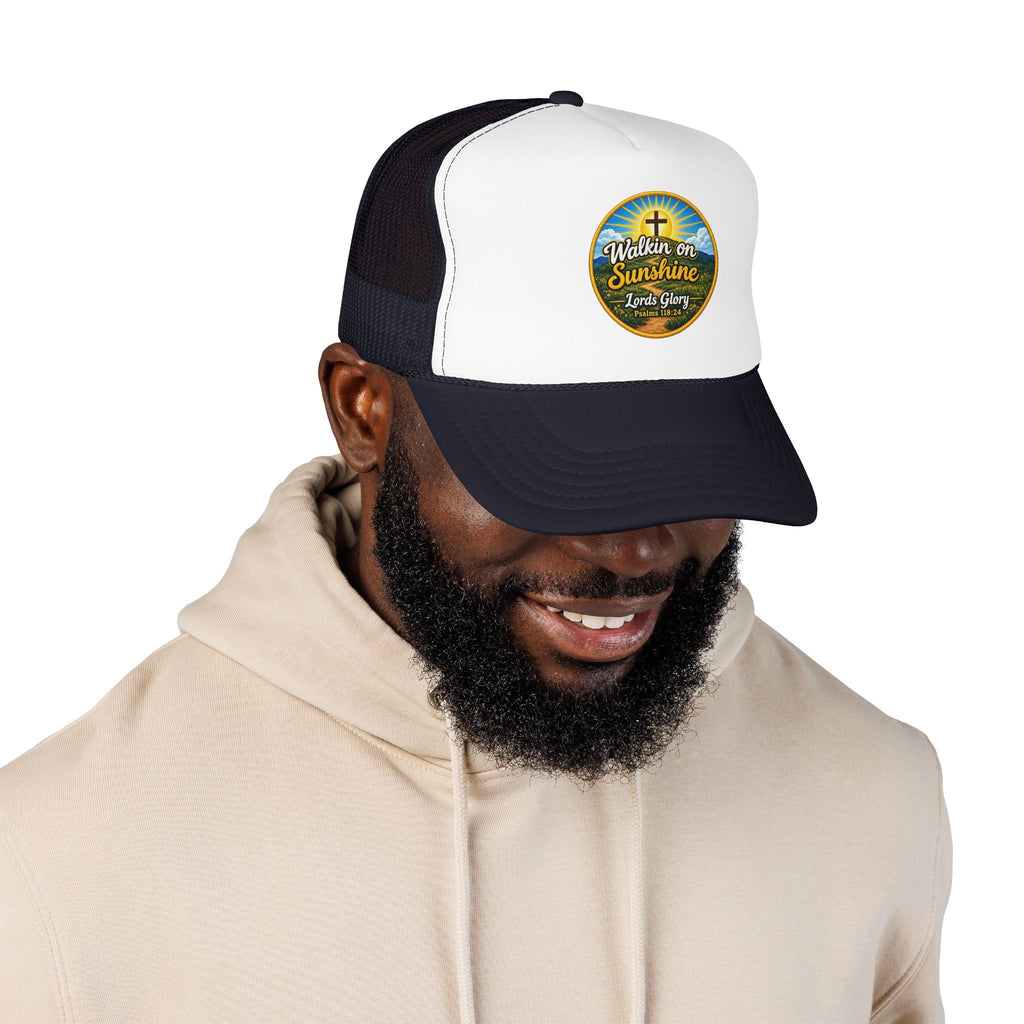 Walkin' on Sunshine Trucker Hat — 'Lord's Glory with Lori' Christian Mesh Cap