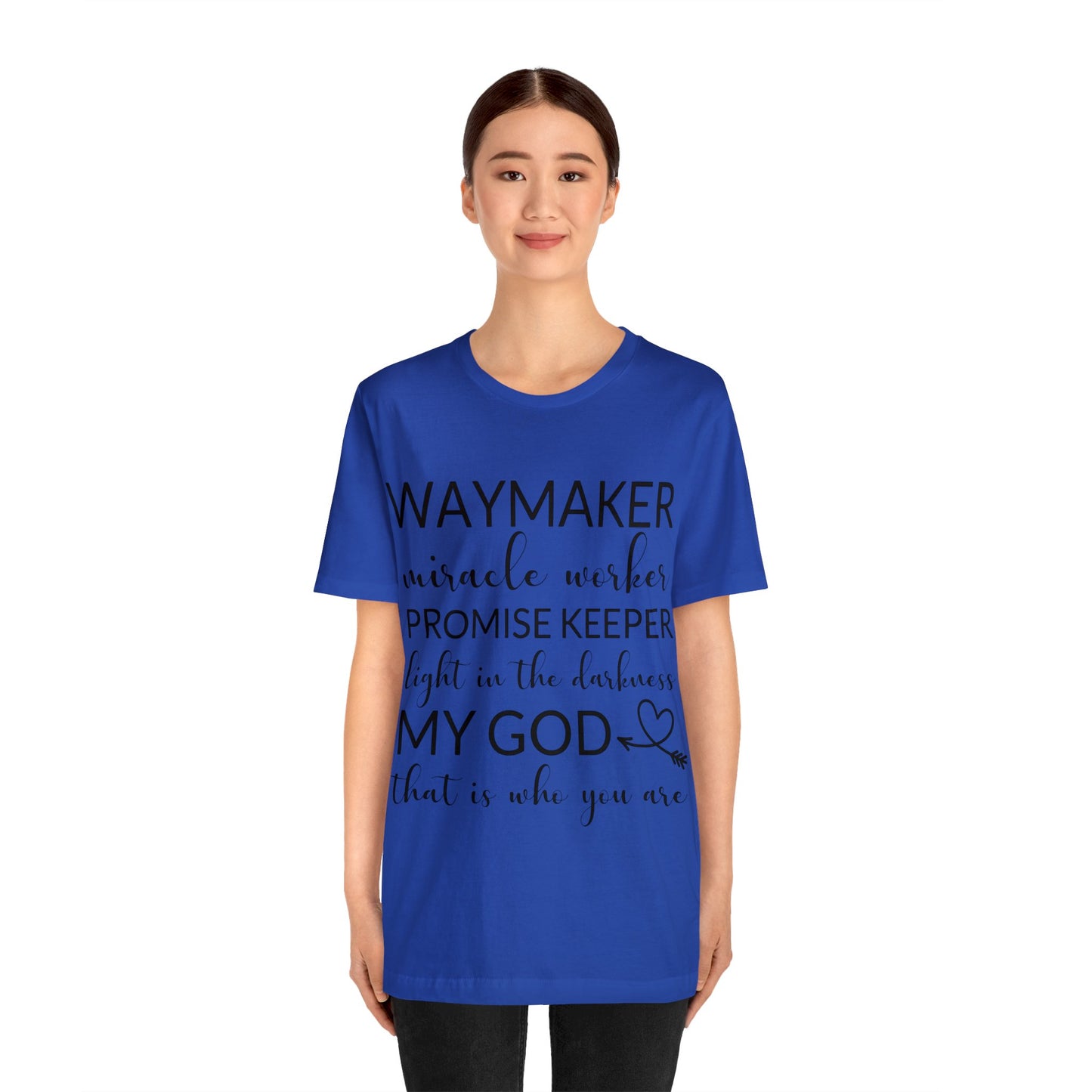 Waymaker Promise Keeper Light in the Darkness - Unisex Jersey Short Sleeve Tee