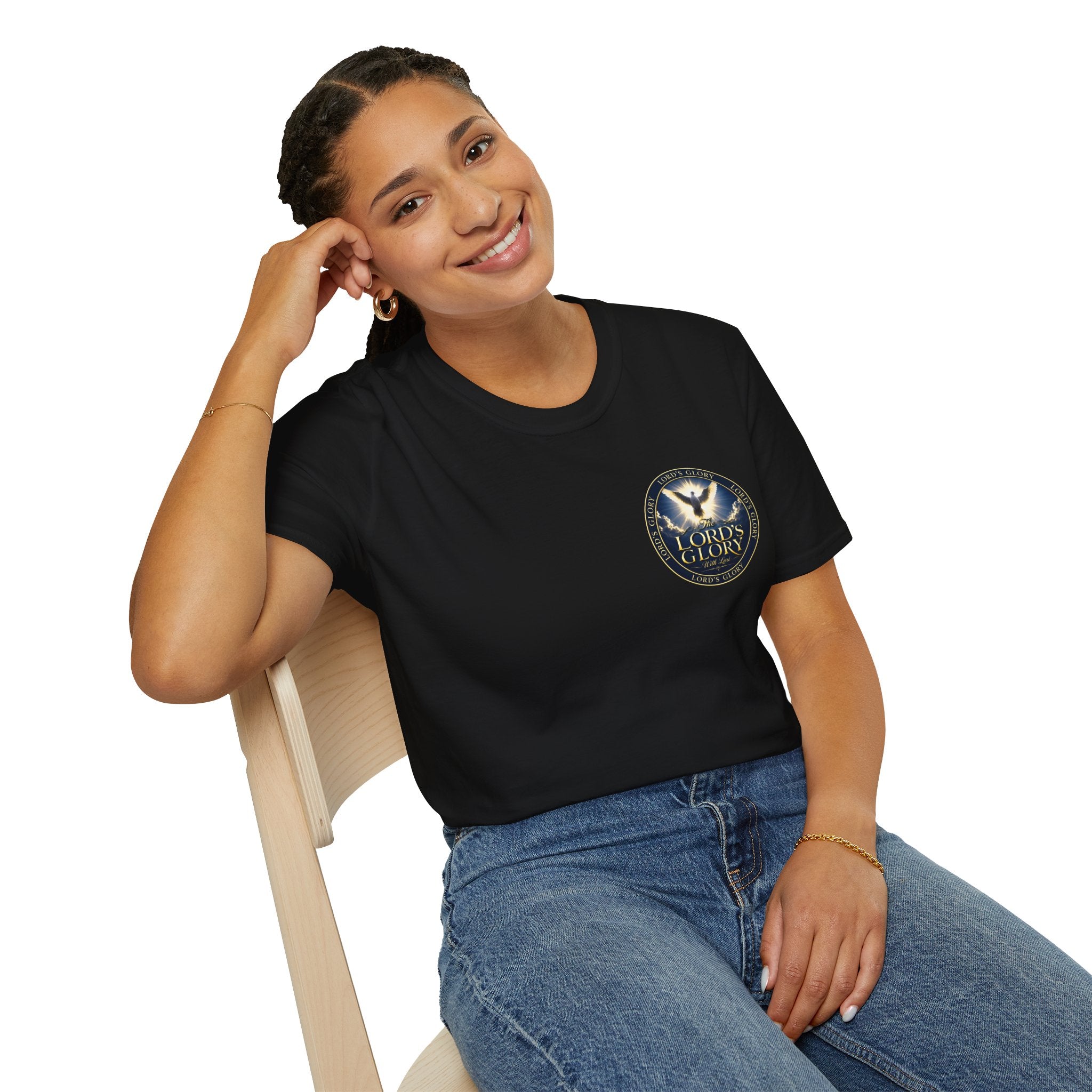 Lord's Glory with Lori Dove T‑Shirt — Christian Faith Logo Tee