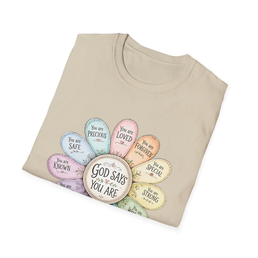 God Says You Are Loved Inspirational Christian T-Shirt
