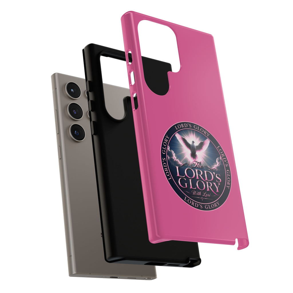 Christian Phone Case – "Lord's Glory with Lori" Dove Design Tough Case (Protective Phone Cover)