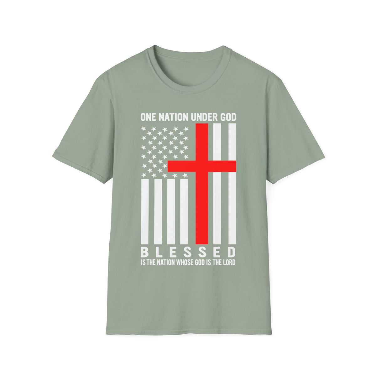 One Nation Under GOD - Mens Womans Softstyle T-Shirt
