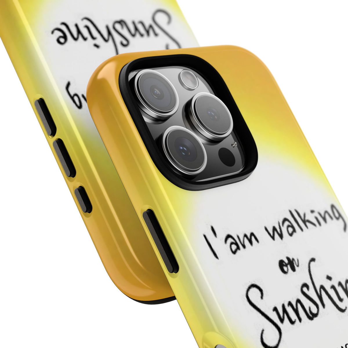 Walking on Sunshine Psalm 118:24 Christian Phone Case — Inspirational Yellow Tough Case