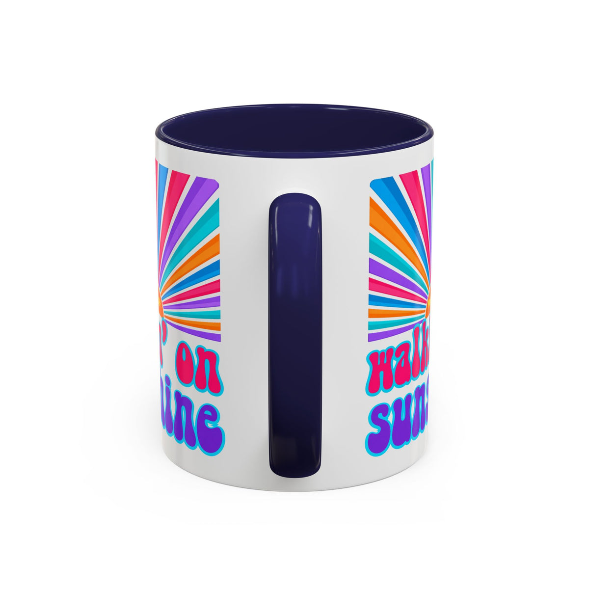 Coffee Mug — "Walkin' on Sunshine" Retro Psalm 118:24 Accent Mug