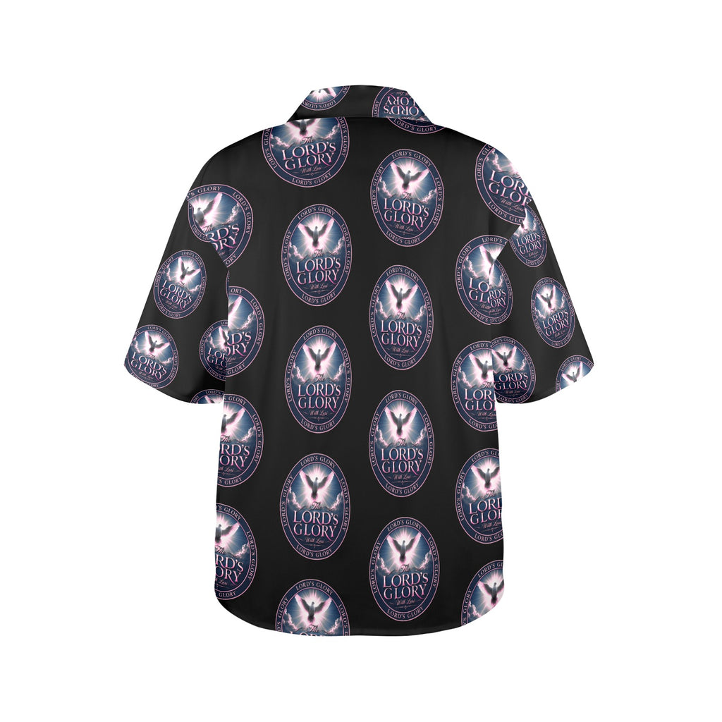 Lords Glory with Lori Women's All Over Print Hawaiian Shirt （Made in USA Ships to USA Only）