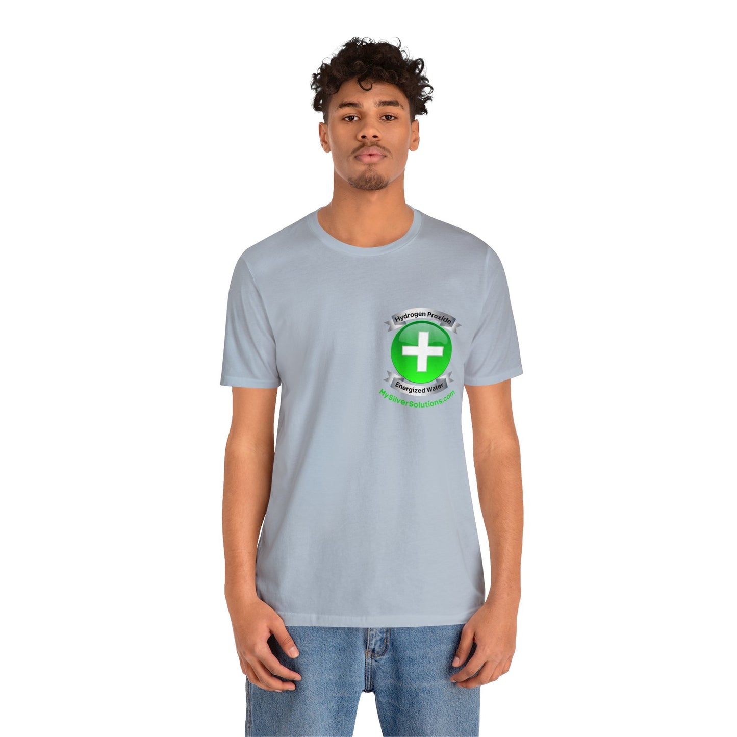 Hydrogen Peroxide Food Grade MySilverSolutions.com - Unisex Jersey Short Sleeve Tee