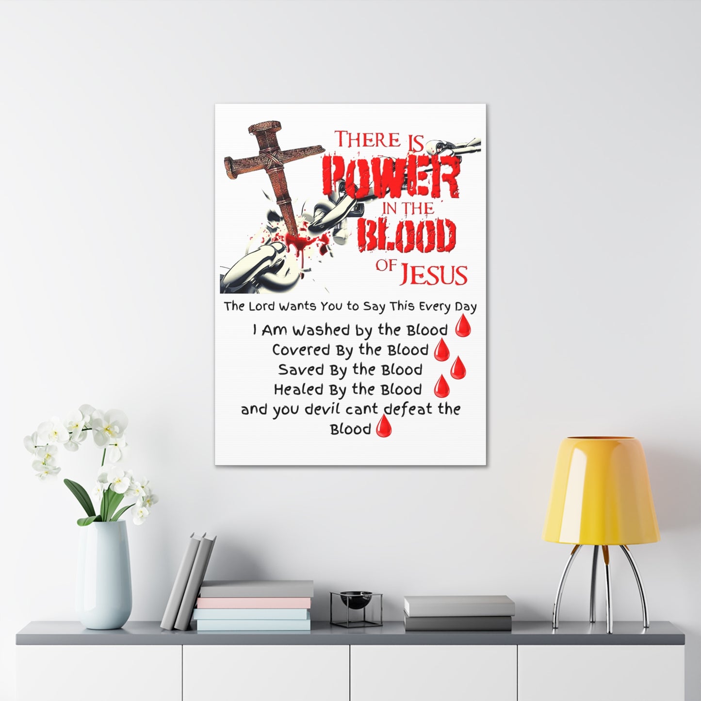 The Power of The Blood of Jesus - Julie Green Prophecy - Canvas Gallery Wraps