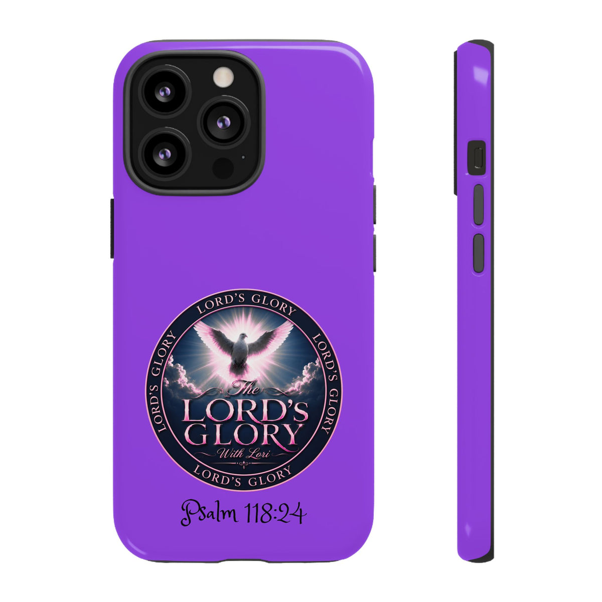 Christian Phone Case – "Lord's Glory with Lori" Dove Design Tough Case (Protective Phone Cover)