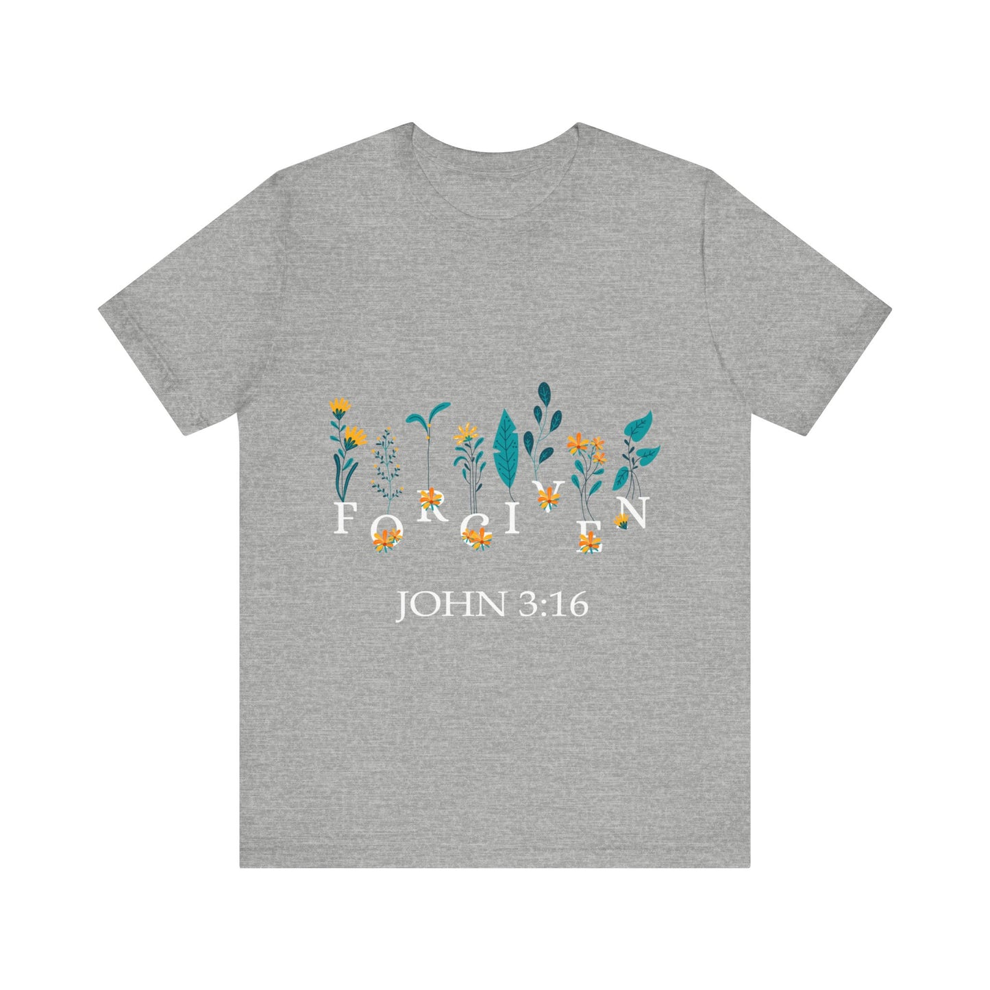 FORGIVEN JOHN 3:16 - Unisex Jersey Short Sleeve Tee