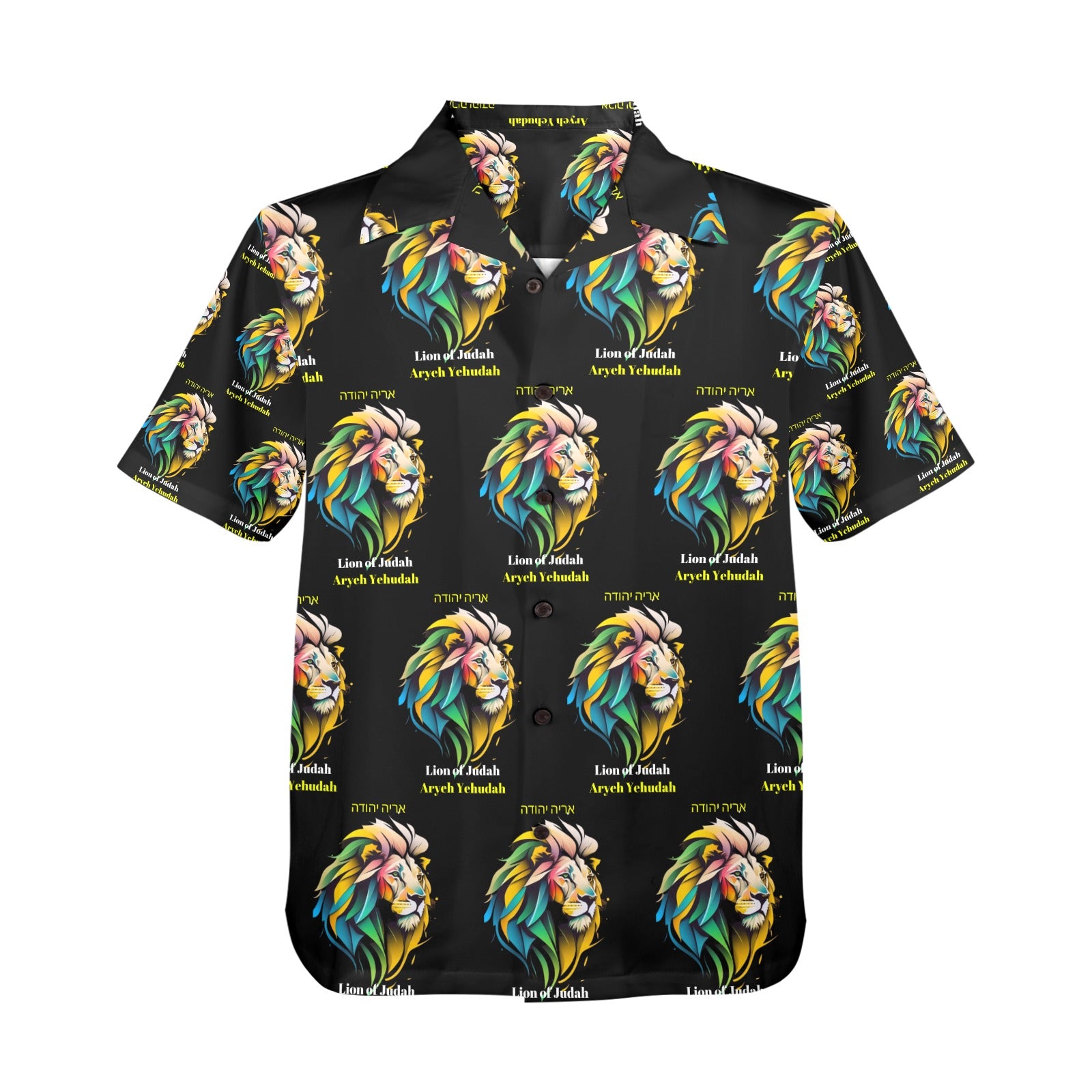 LION of Judah Men's All Over Print Shirt Made In USA Ships to USA Only