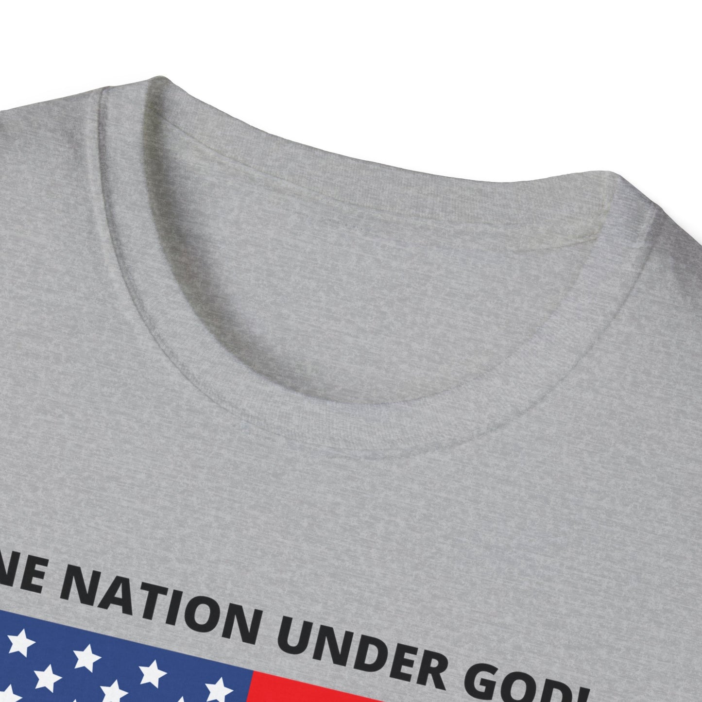 Pledge of Allegiance One Nation under GOD! Unisex Softstyle T-Shirt