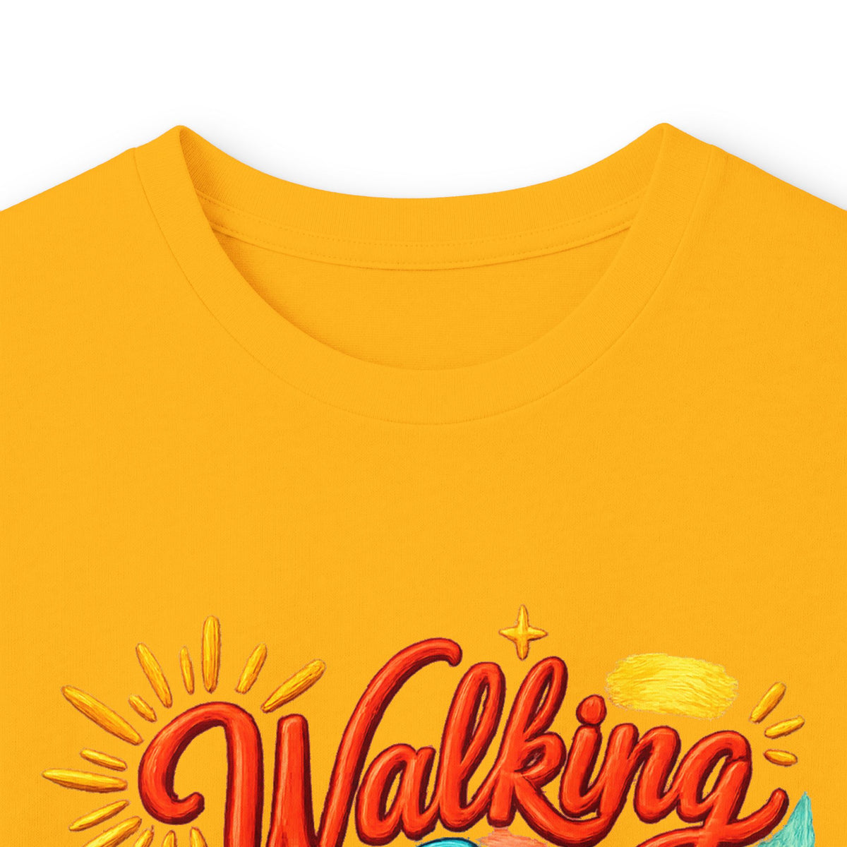 “Walking on Faith and Sunshine” Floral Long Sleeve Tee