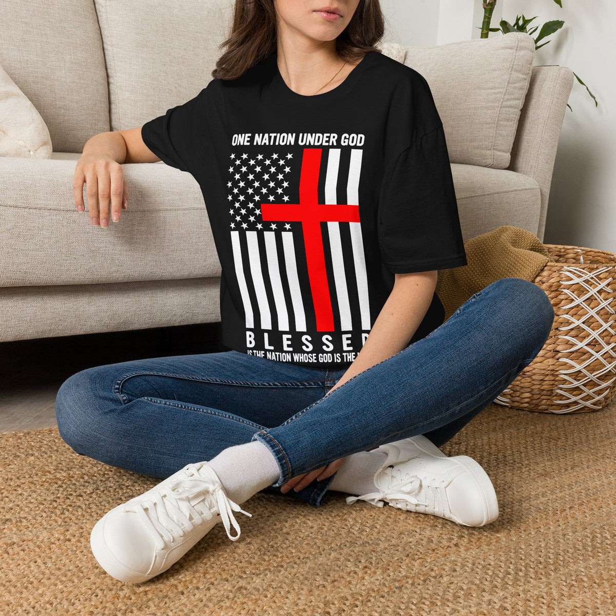 One Nation Under GOD - Mens Womans Softstyle T-Shirt