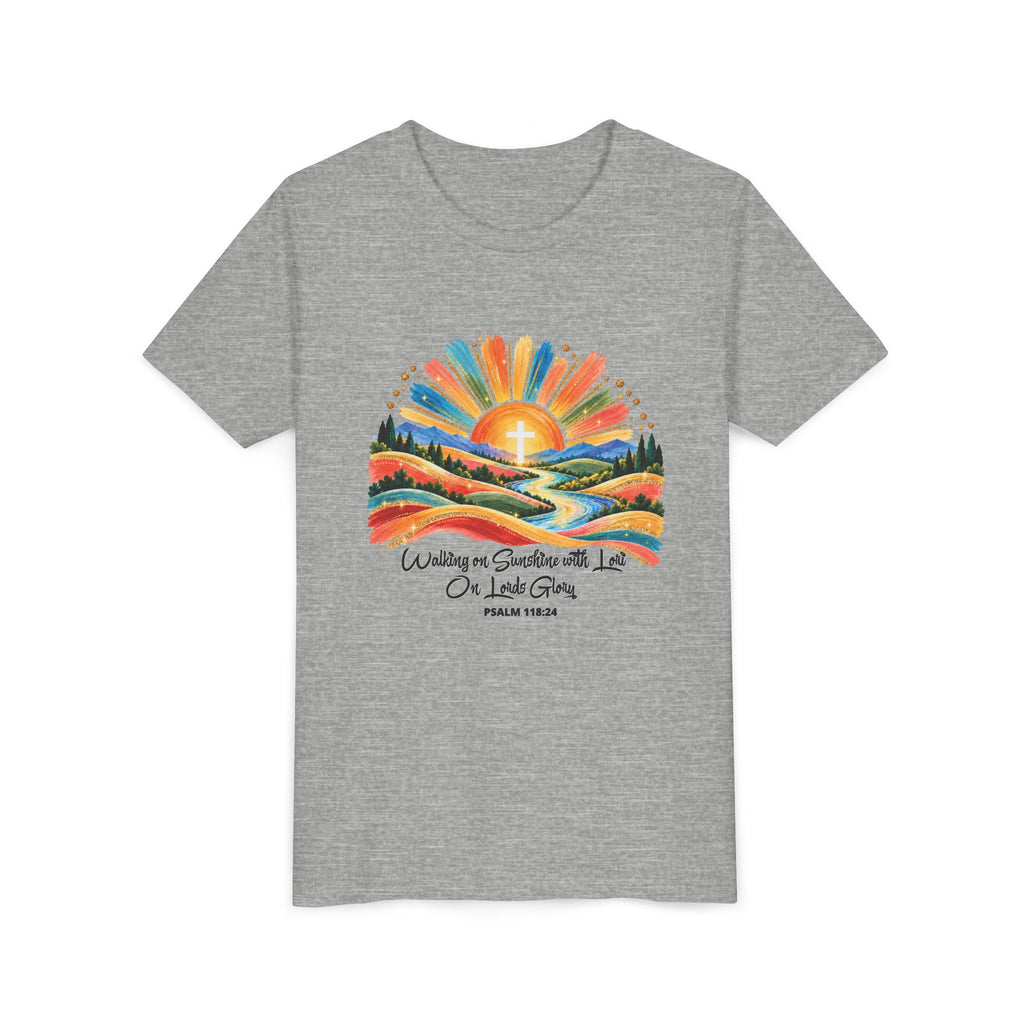 Youth Short Sleeve Tee – Walking On Sunshine with Lords Glory Design