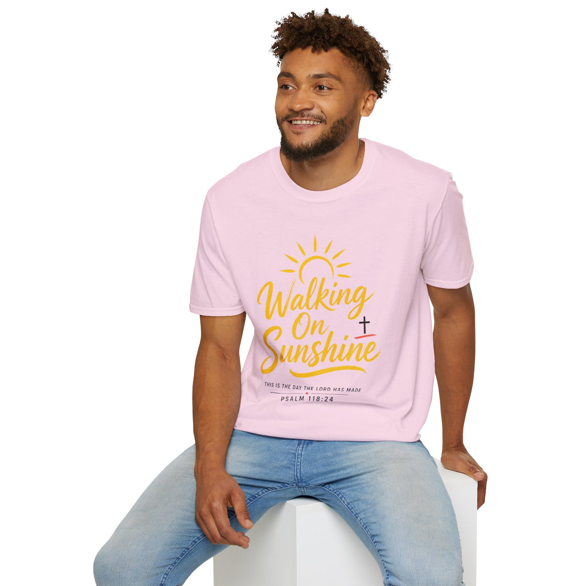 Walking on Sunshine Psalms 118:24 Softstyle T-Shirt